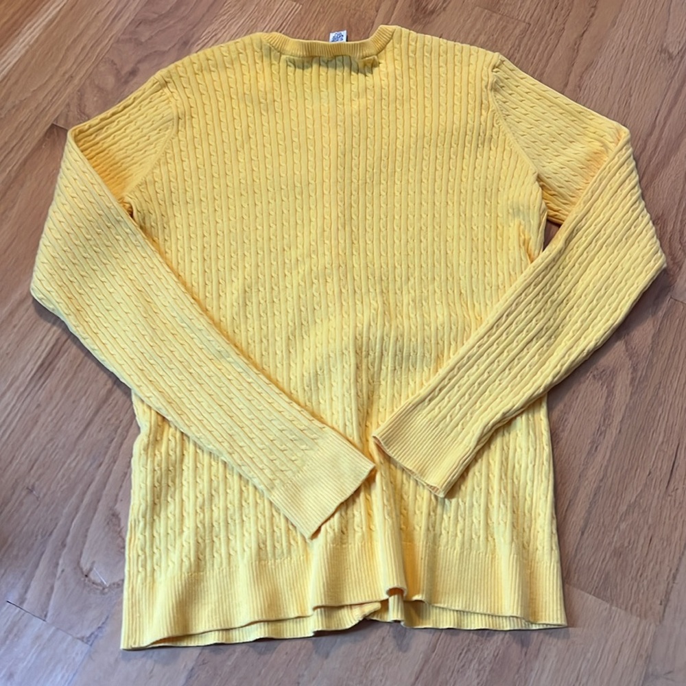 Lilly Pulitzer vintage white label cardigan size M yellow - Picture 4 of 6